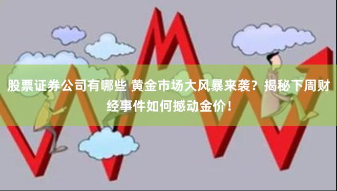 股票证券公司有哪些 黄金市场大风暴来袭？揭秘下周财经事件如何撼动金价！