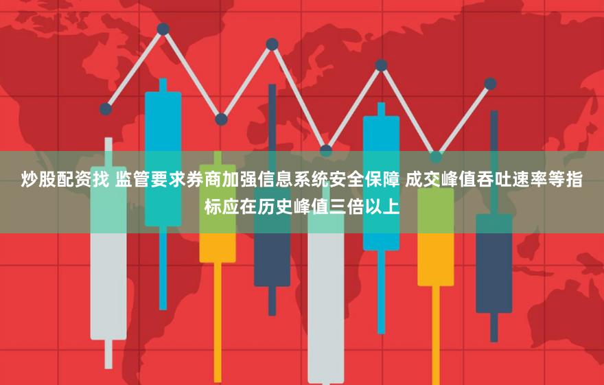 炒股配资找 监管要求券商加强信息系统安全保障 成交峰值吞吐速率等指标应在历史峰值三倍以上