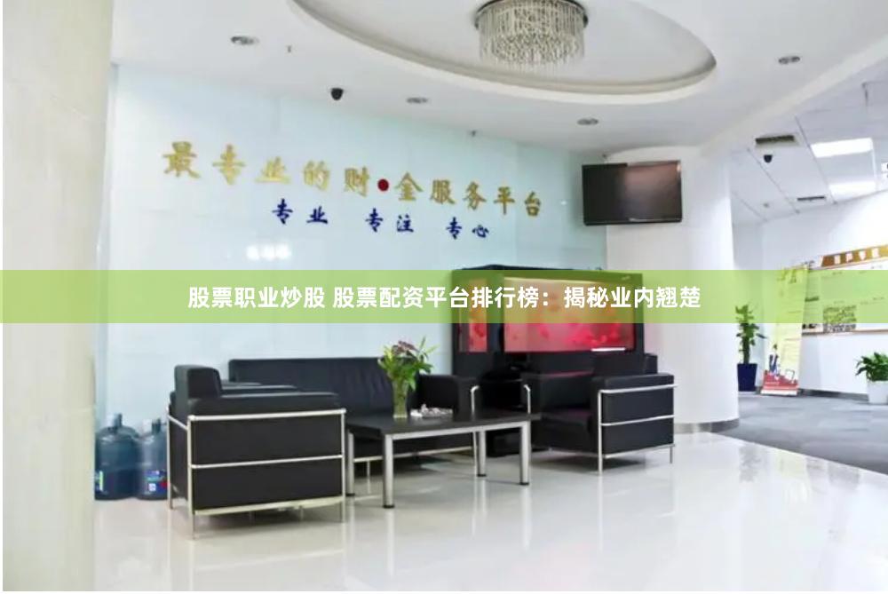 股票职业炒股 股票配资平台排行榜：揭秘业内翘楚